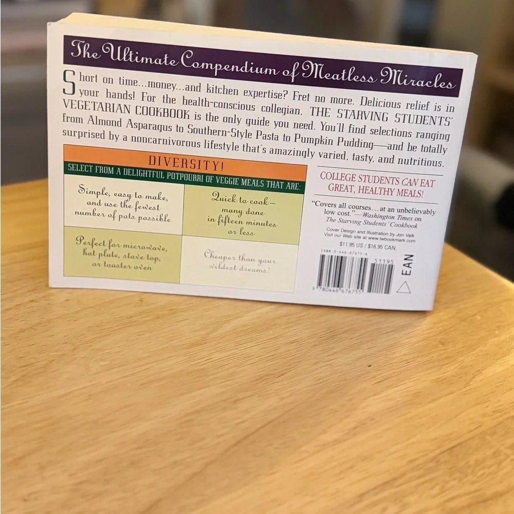 The Starving Students Vegetarian Cookbook